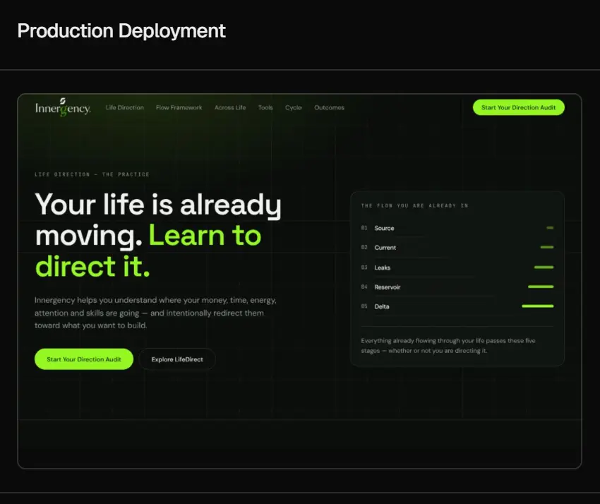 Innergency project interface